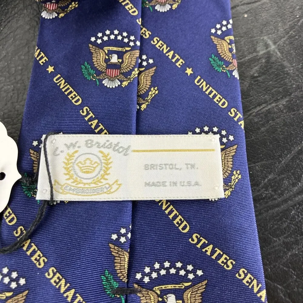 Lot Of Official United States Senate 4 Cuff Links, Tie Clip, Silk Tie Seal